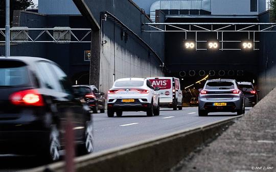 Heinenoordtunnel richting Rotterdam vanwege renovatie komend weekend dicht