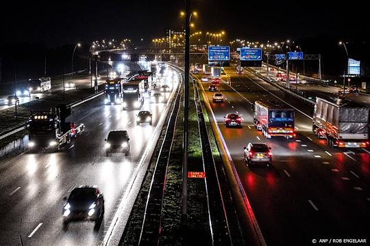 Weinig problemen op de weg door gladheid tijdens spits