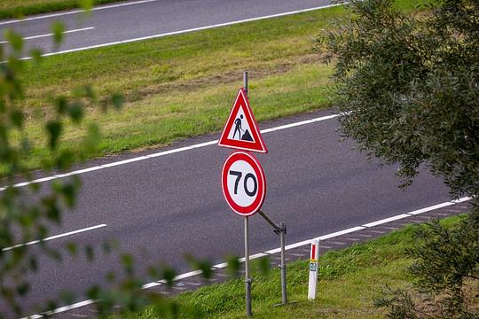 Wegwerkzaamheden bij De Punt in Broek op Langedijk