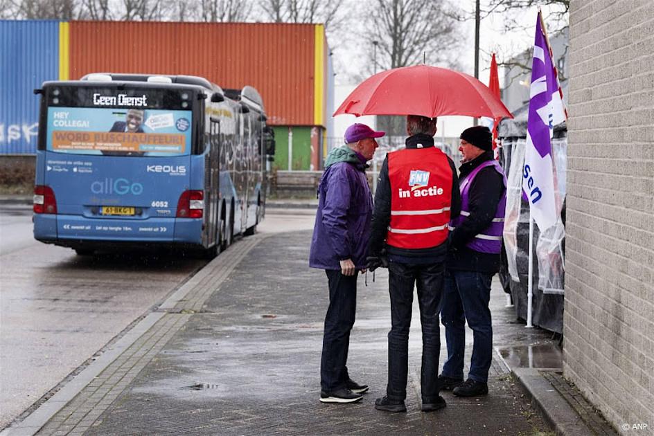 Bonden: ook korte staking in streekvervoer voor zwaarwerkregeling