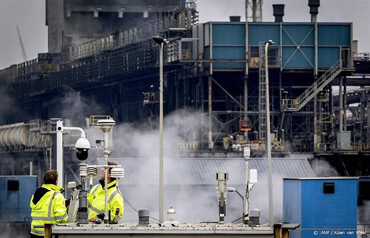 Bij Tata Steel protesteren actievoerders van Kappen met Kolen 