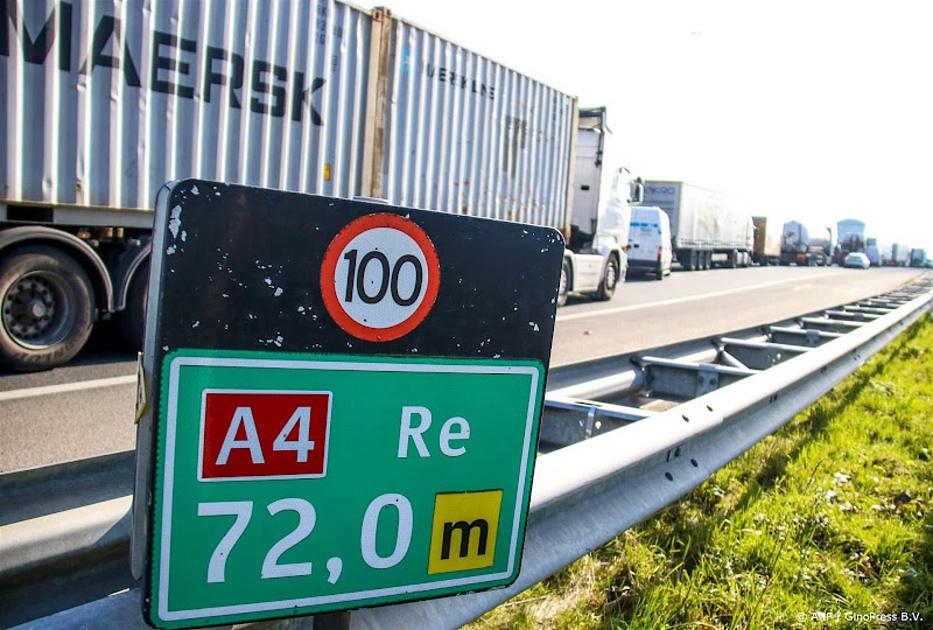 A4 ten zuiden van Rotterdam ruim een week dicht