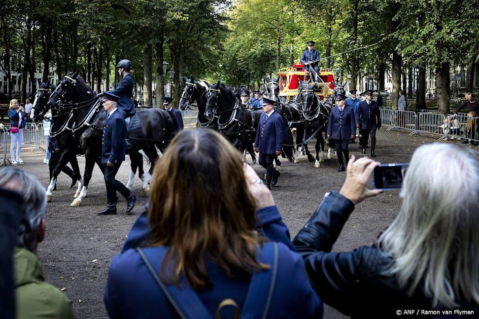 Voorbereidingen voor Prinsjesdag in Den Haag in volle gang