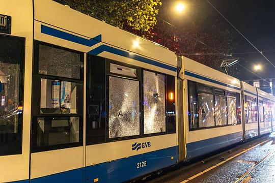 GVB: materiële schade aan tram Plein 40-45 lijkt beperkt