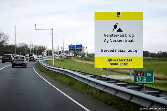 Vanochtend tussen Hoorn en Zaandam (A7) opnieuw een lange file