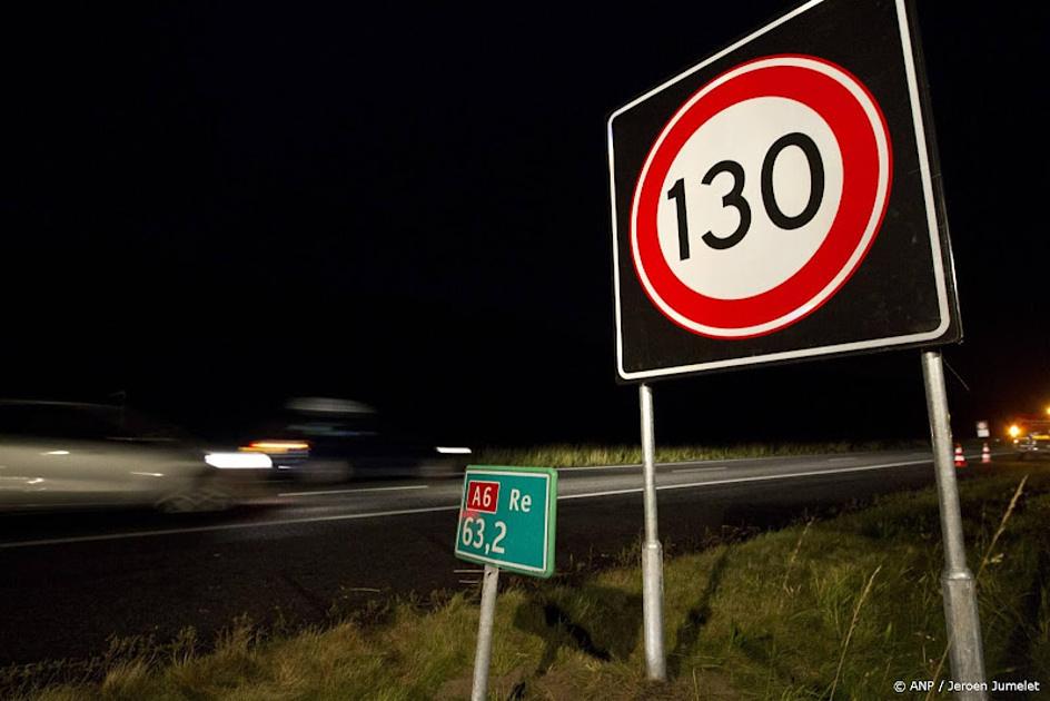 Snelwegen terug naar 130 kilometer per uur